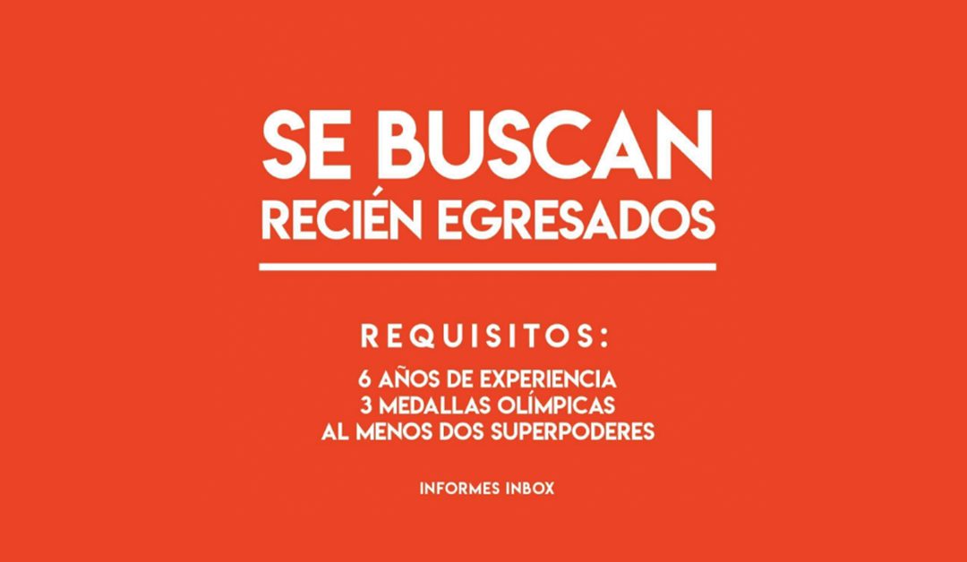 ¿Cómo se rompe la barrera del primer empleo?